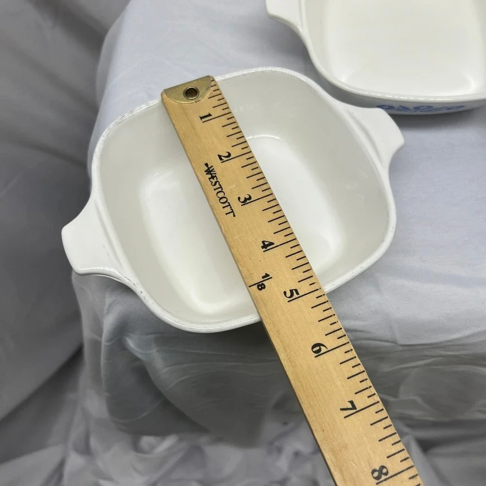 Corning‎ Ware Petite Pan Blue Cornflower Square Baking Dish Set P-41-B